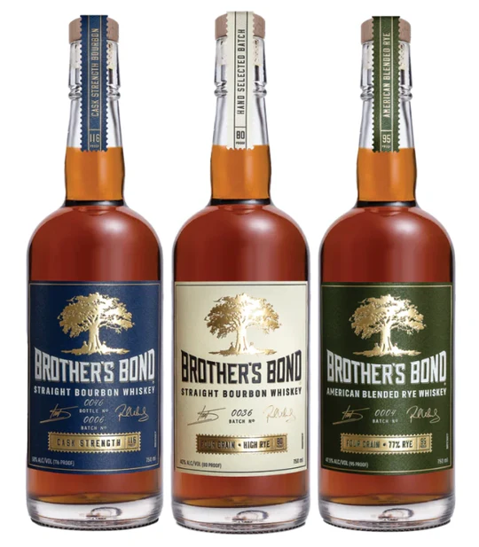 Brother’s Bond Bourbon & Rye Whiskey Bundle By Ian Somerhalder & Paul Wesley